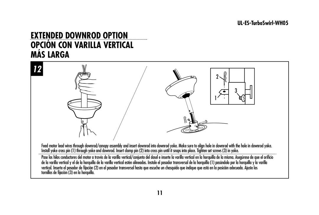 Westinghouse UL-ES-TurboSwirl-WH05 owner manual 