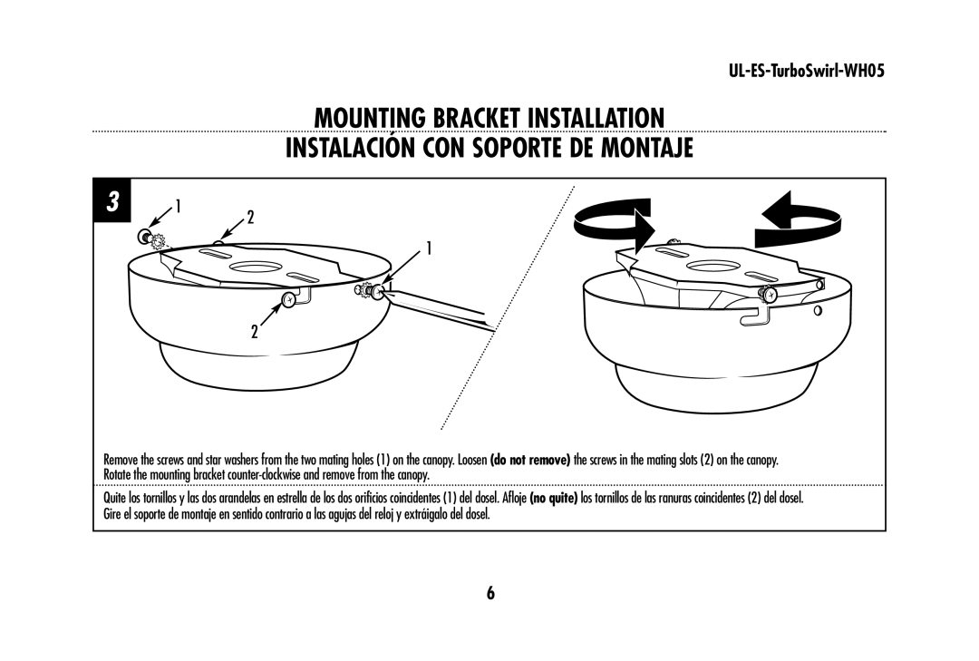 Westinghouse UL-ES-TurboSwirl-WH05 owner manual 