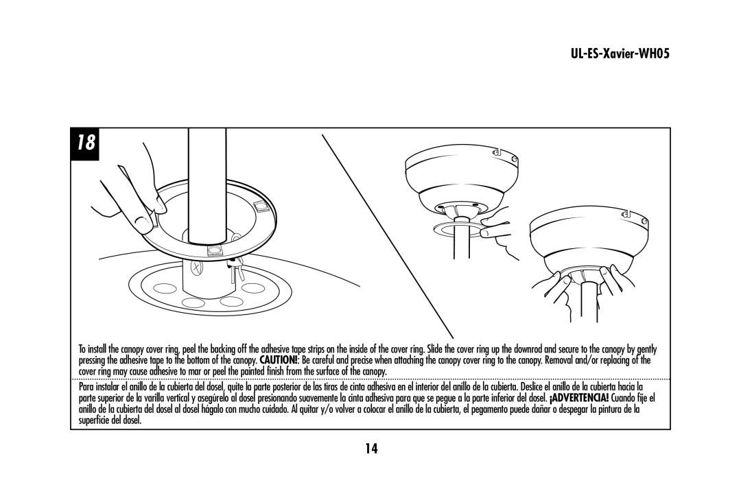 Westinghouse UL-ES-Xavier-WH05 owner manual 