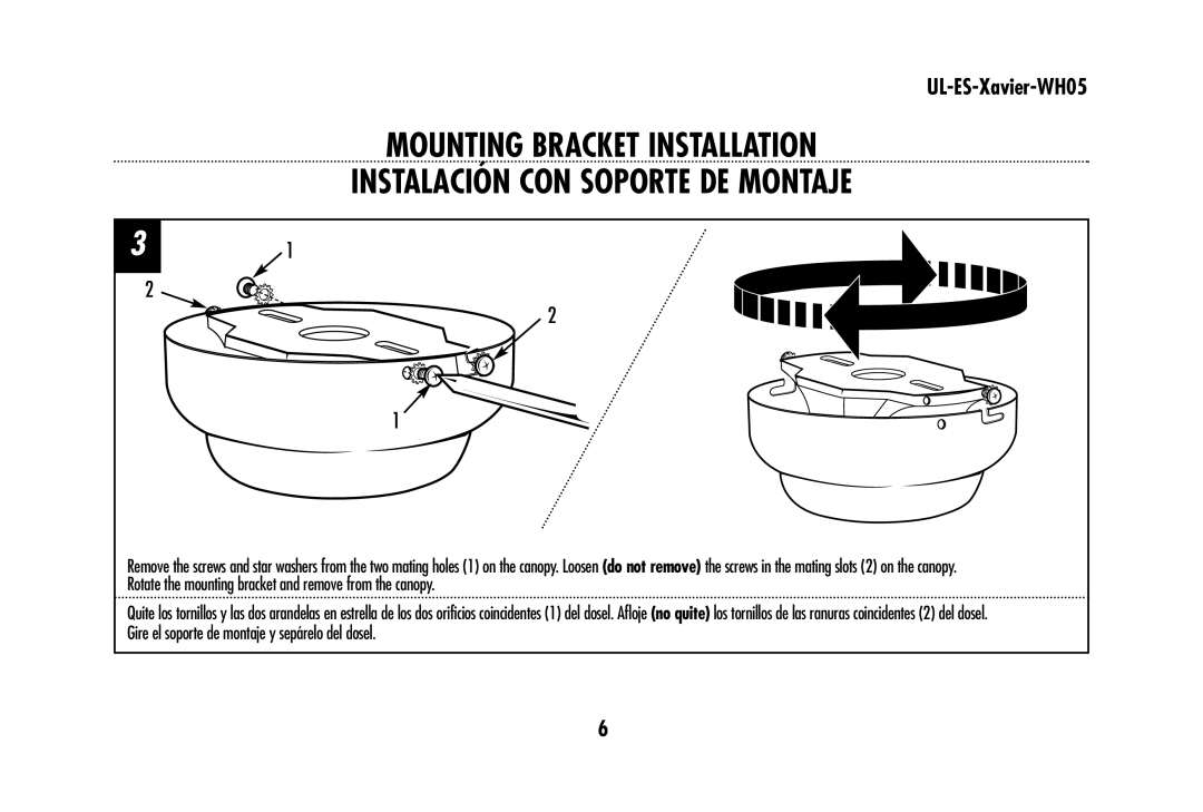 Westinghouse UL-ES-Xavier-WH05 owner manual 