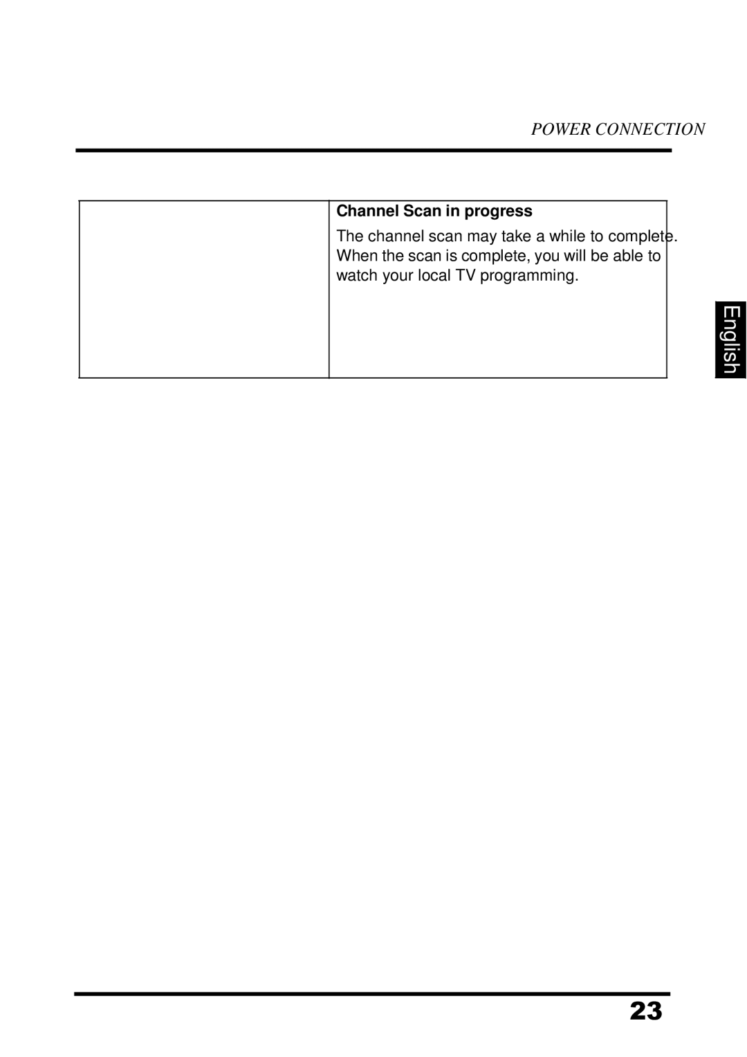 Westinghouse UW39T7HW, LED TV manual Channel Scan in progress 