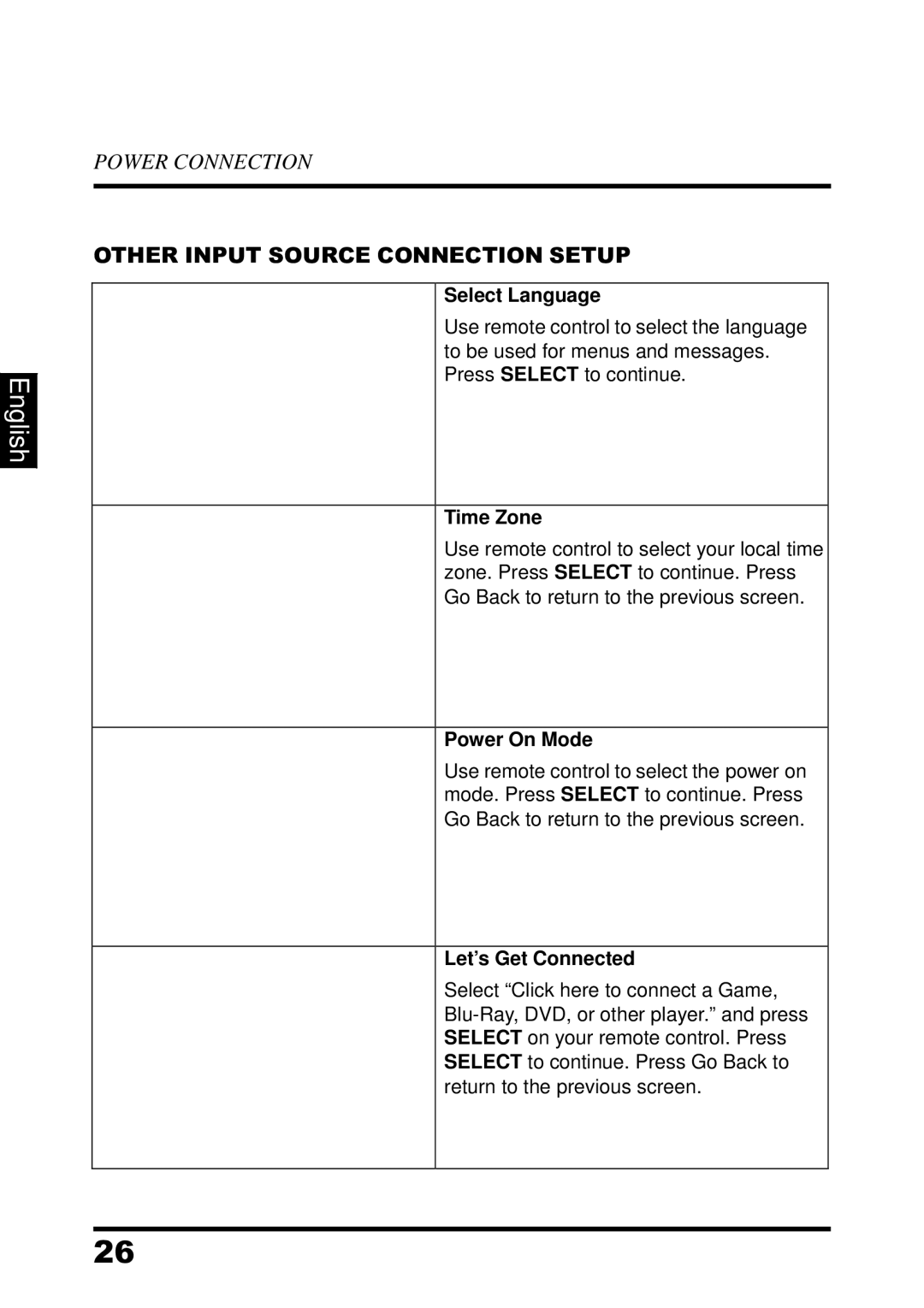 Westinghouse LED TV, UW39T7HW manual Other Input Source Connection Setup, Let’s Get Connected 