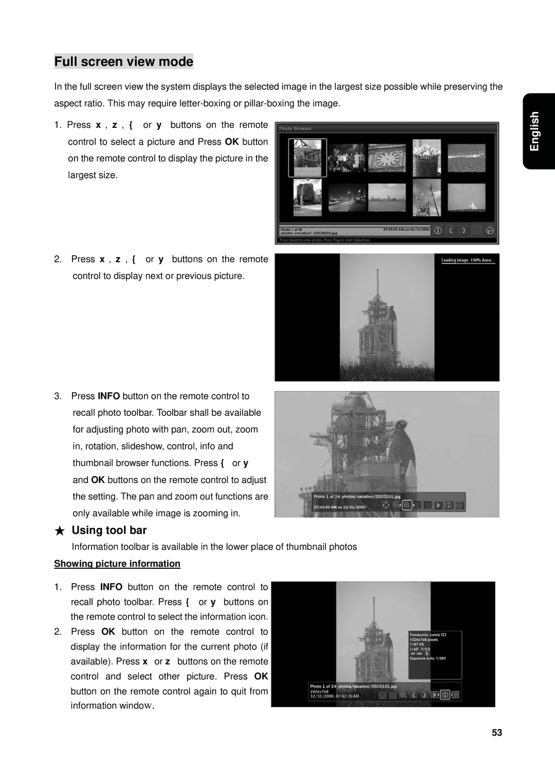 Westinghouse VK-40F580D user manual Full screen view mode 