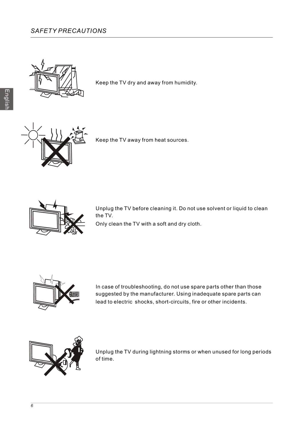 Westinghouse VR-3225 manual Safety Precautions 