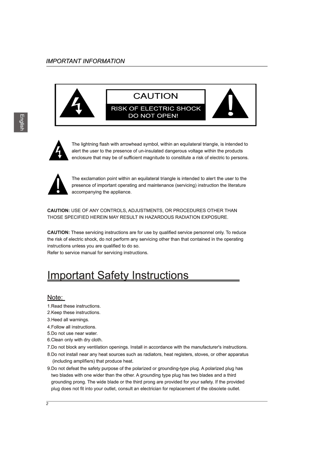 Westinghouse VR-3236 manual 