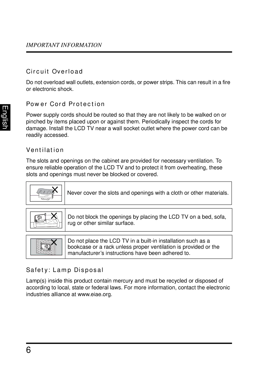 Westinghouse VR-4025 manual Circuit Overload 