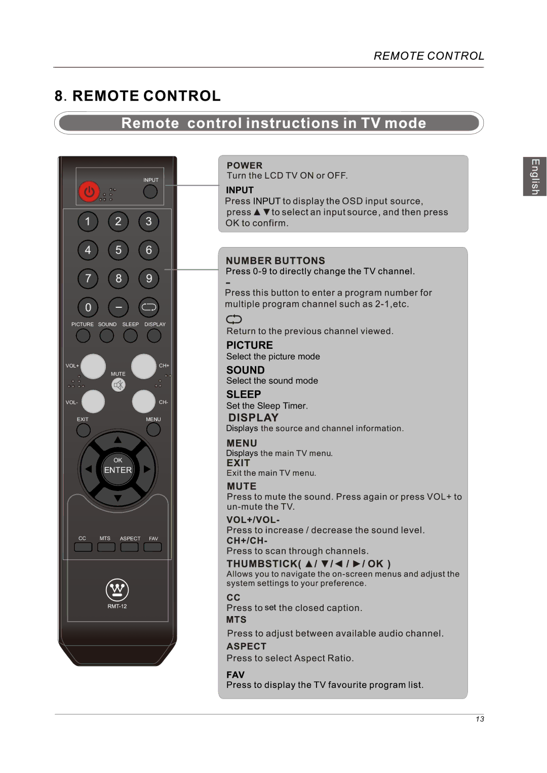 Westinghouse VR-5585DFZ user manual Enter 