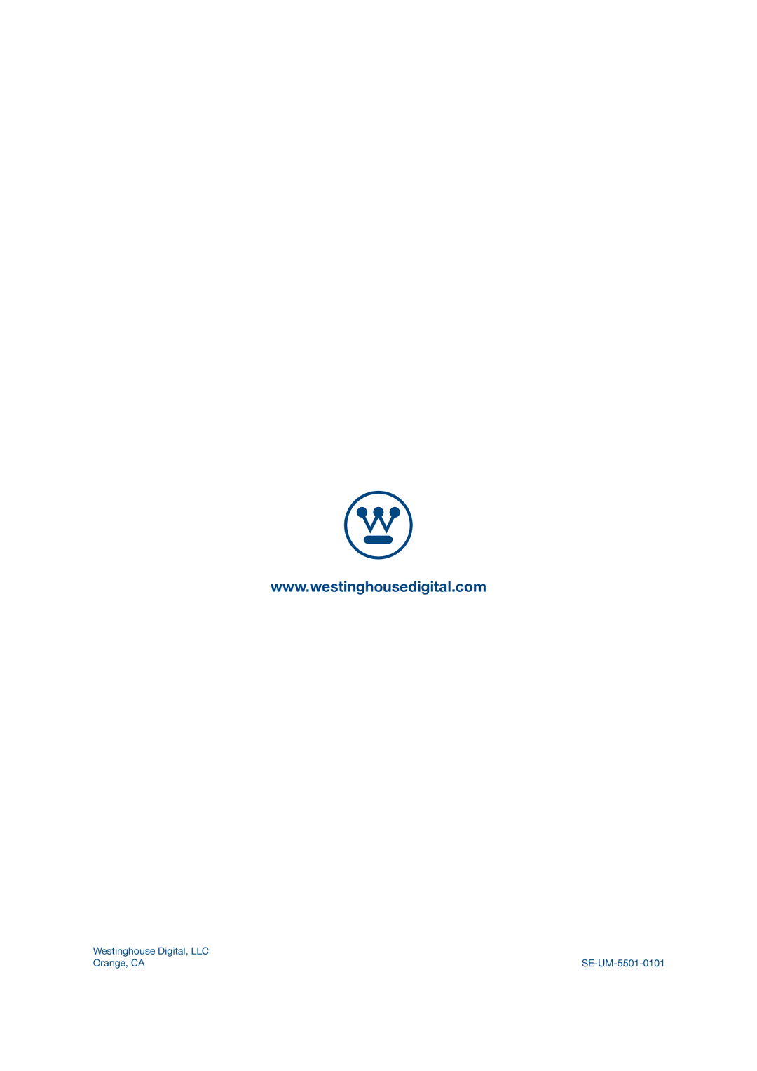 Westinghouse VR-5585DFZ user manual Westinghouse Digital, LLC Orange, CA SE-UM-5501-0101 