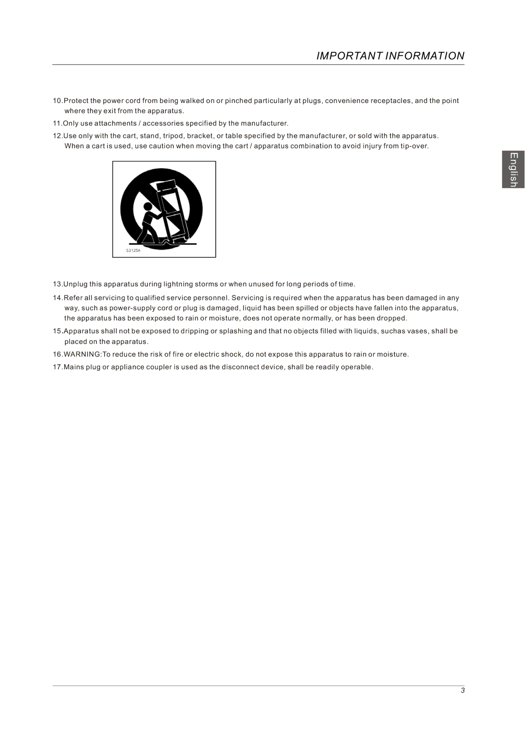 Westinghouse VR-5585DFZ user manual Important Information 