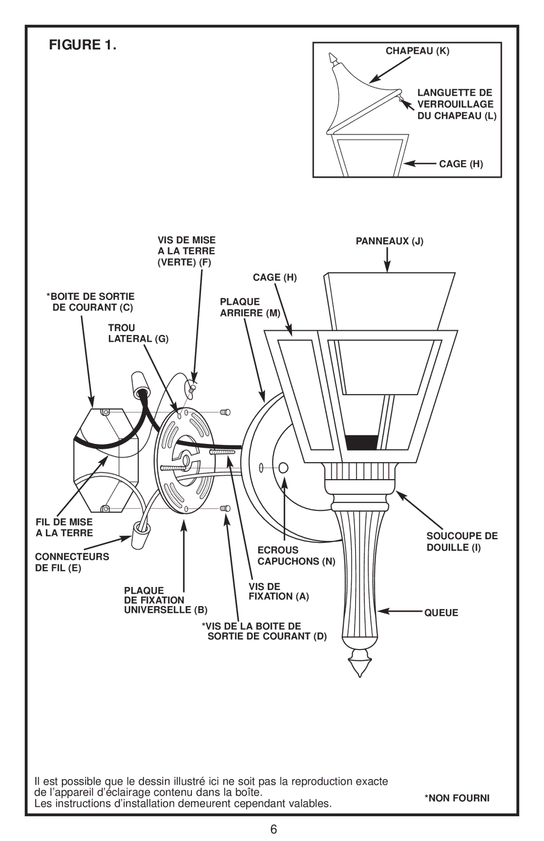 Westinghouse W-002 owner manual Les instructions d’installation demeurent cependant valables 