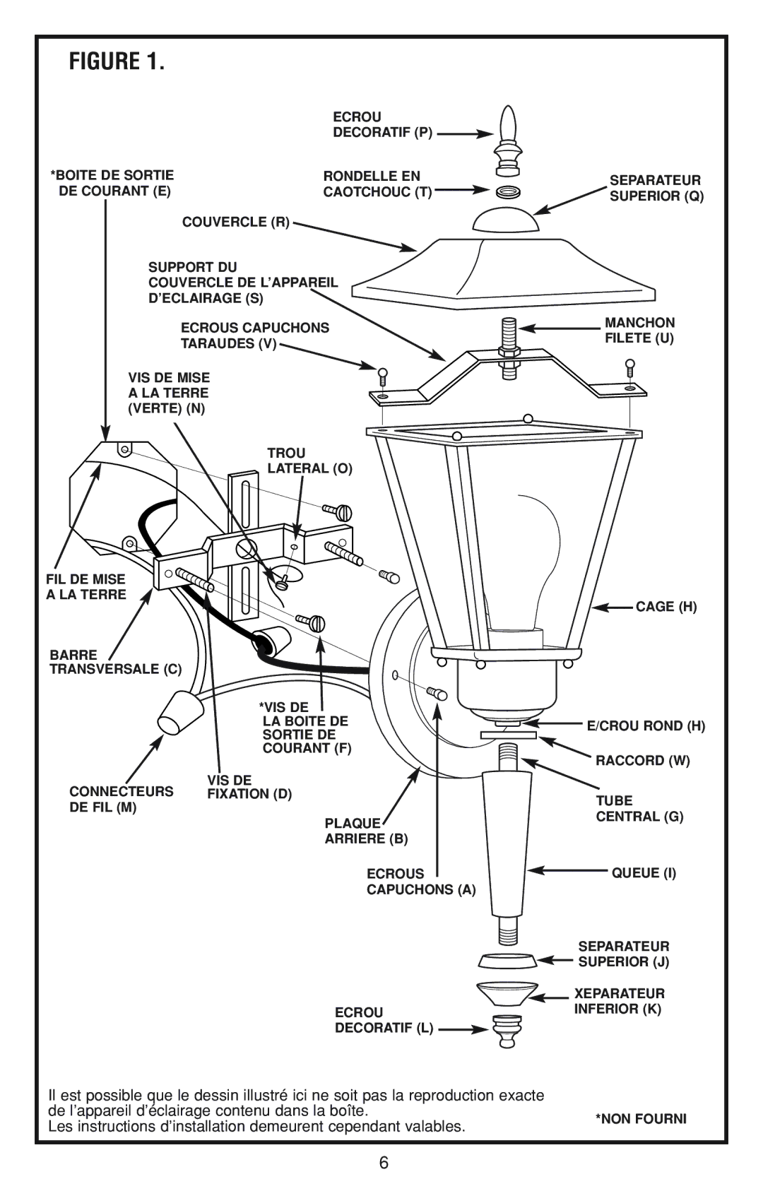 Westinghouse W-042 owner manual Les instructions d’installation demeurent cependant valables 