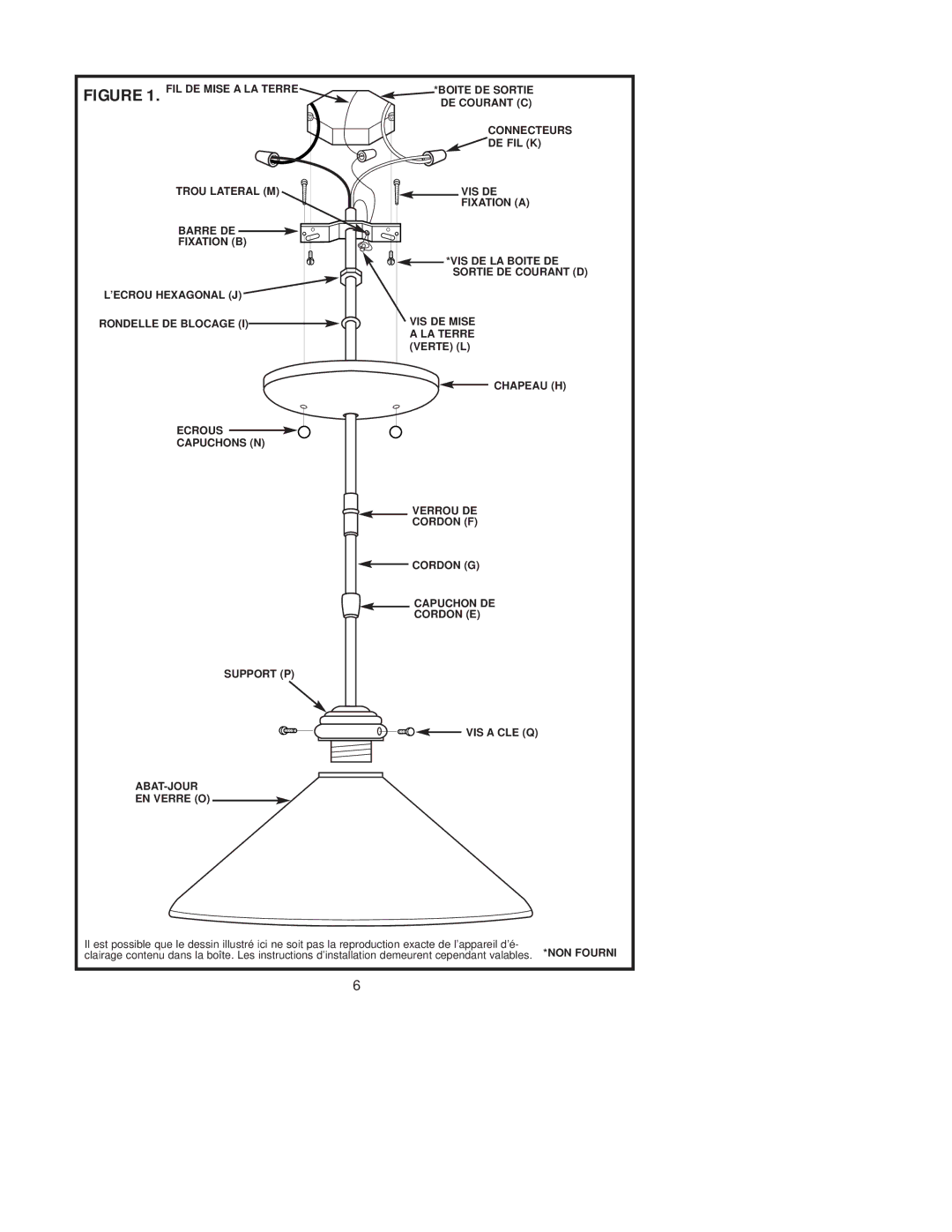 Westinghouse W-157 101404 owner manual FIL DE Mise a LA Terre 