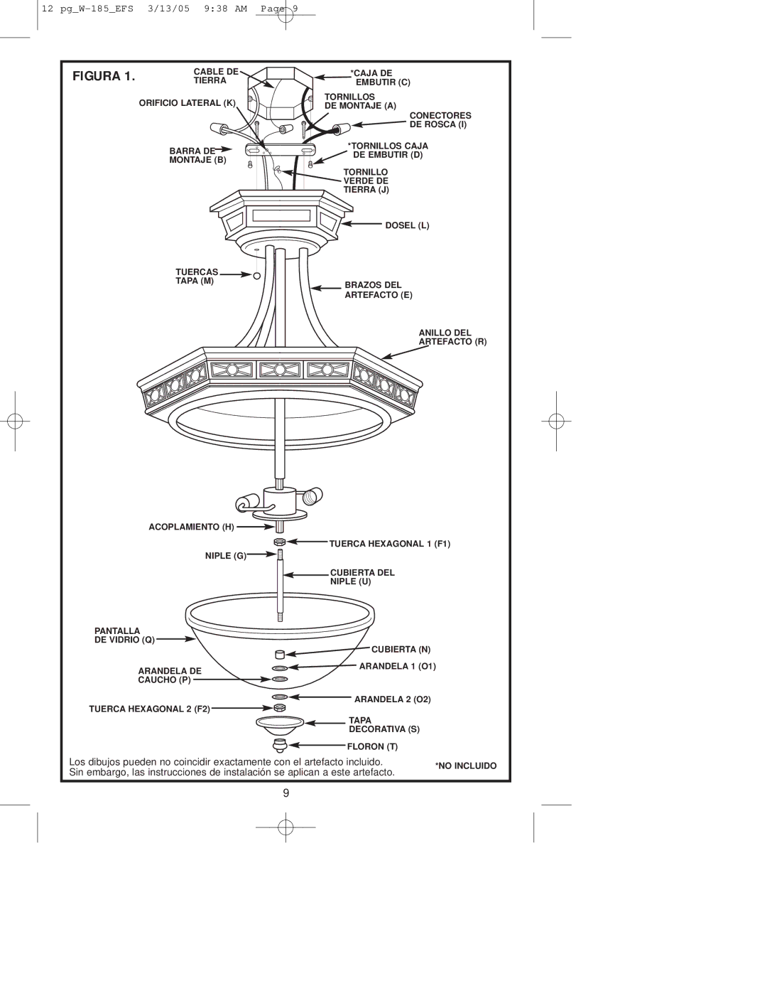 Westinghouse W-185 owner manual Figura 