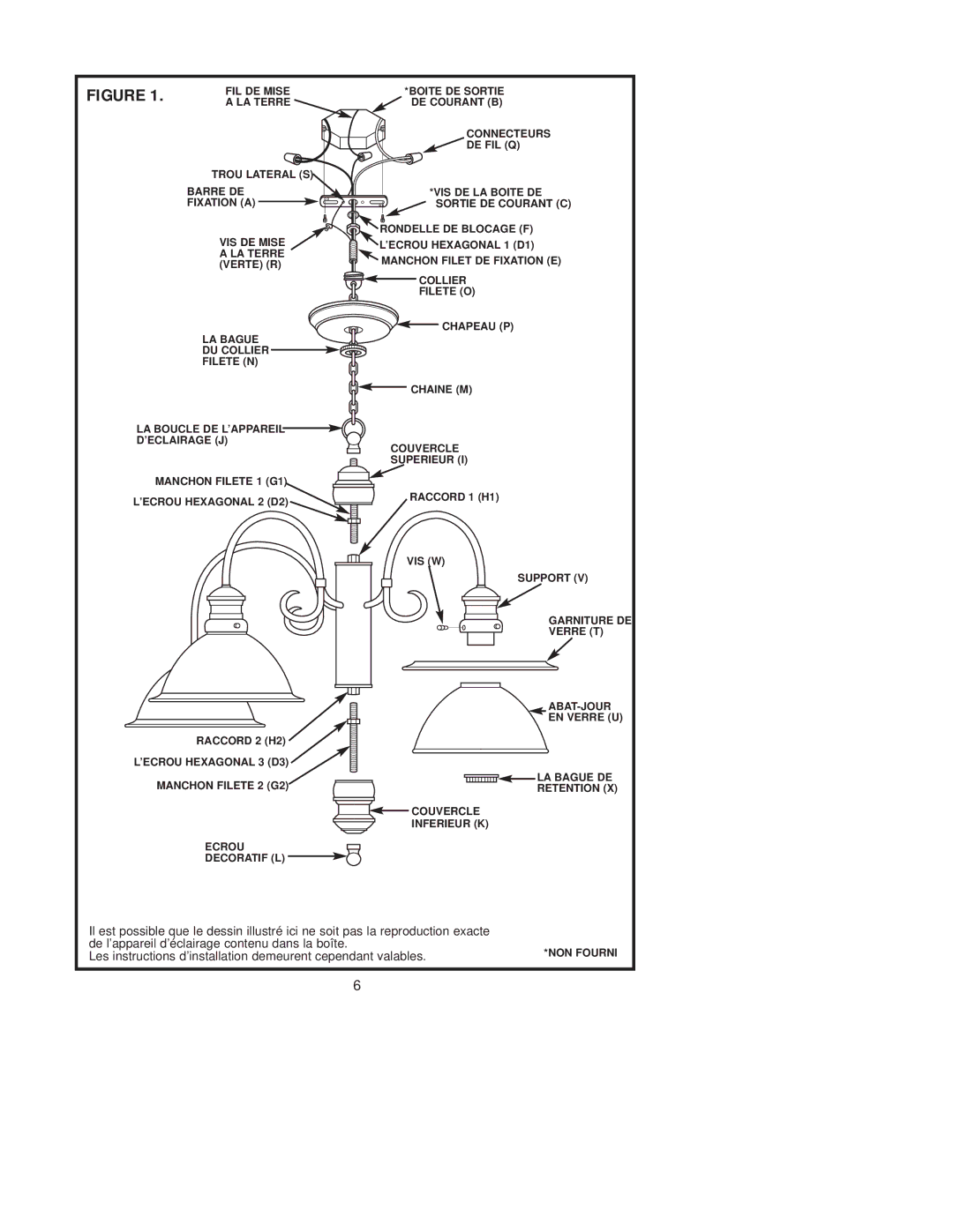 Westinghouse W-194, 31705 owner manual Les instructions d’installation demeurent cependant valables 