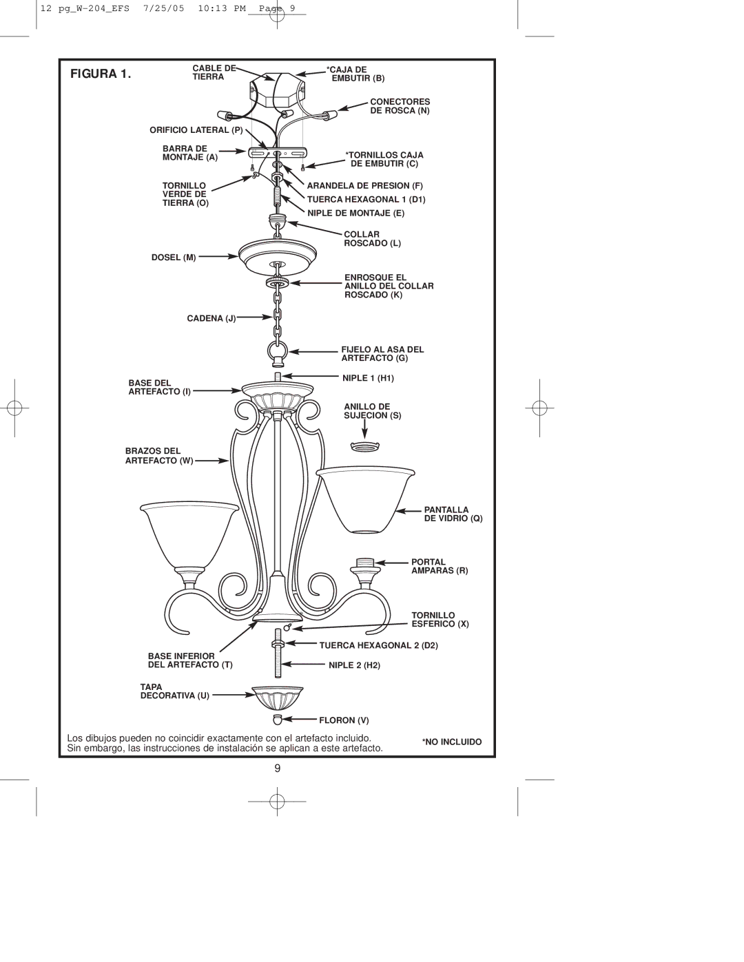 Westinghouse W-204 owner manual Figura 