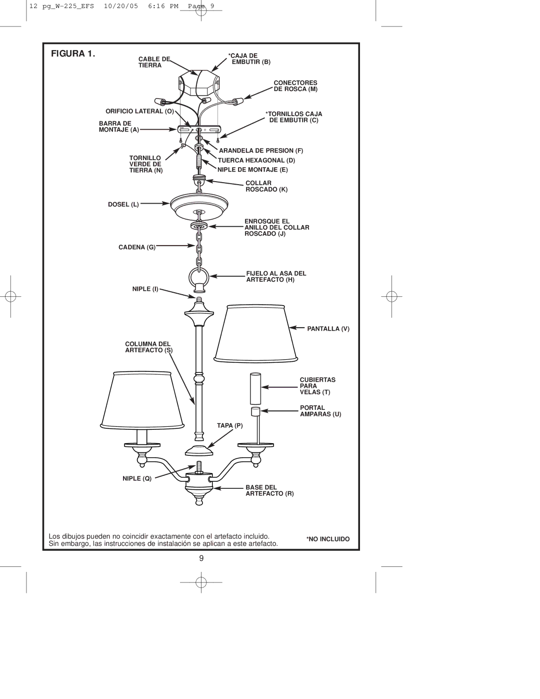 Westinghouse W-225 owner manual Figura 