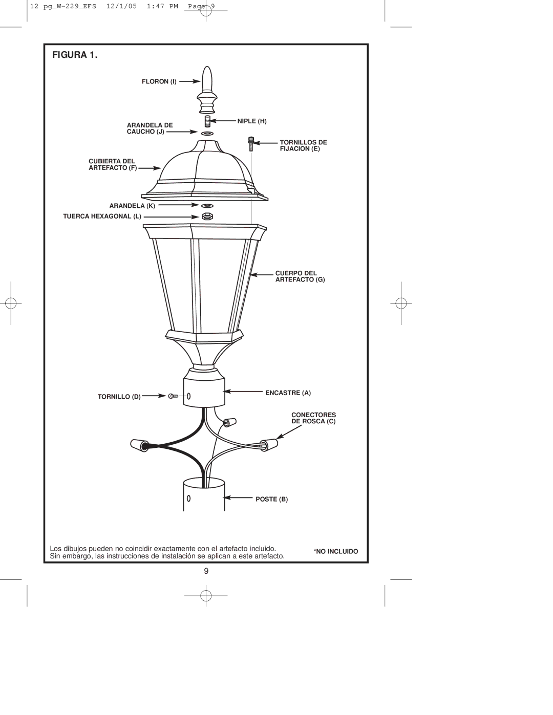 Westinghouse W-229 owner manual Figura 