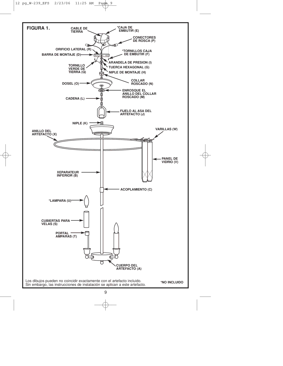 Westinghouse W-239 owner manual Figura 