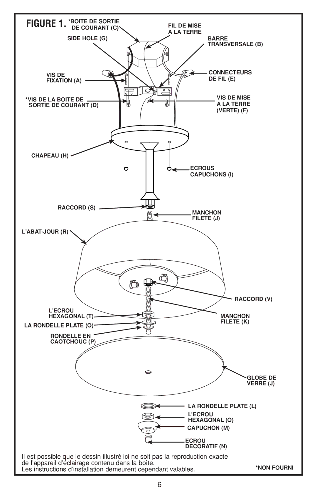 Westinghouse W-367 owner manual Les instructions d’installation demeurent cependant valables 