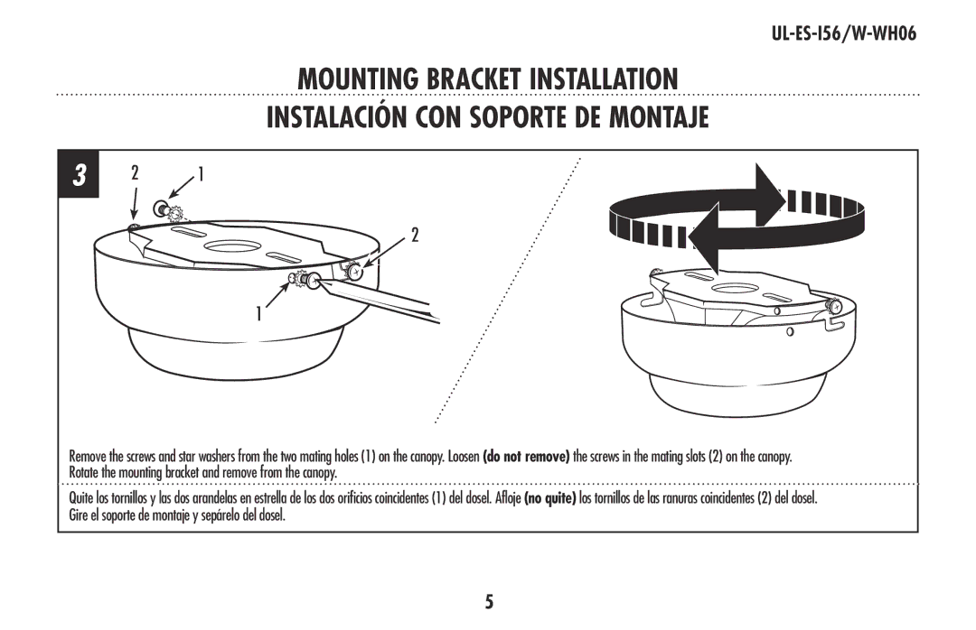 Westinghouse owner manual UL-ES-I56/W-WH06 