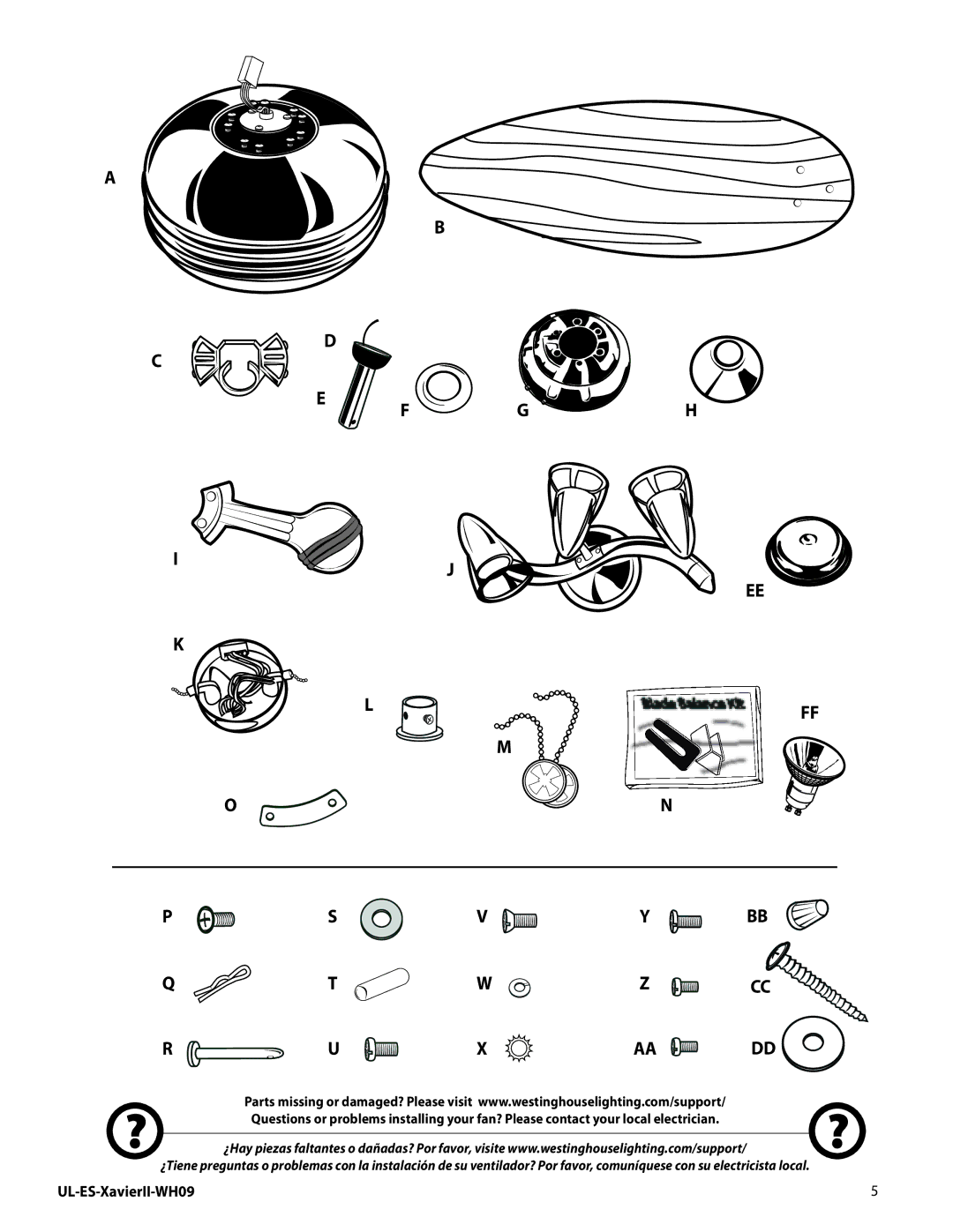 Westinghouse WH09 manual G H 