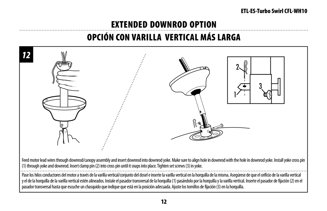 Westinghouse owner manual ETL-ES-Turbo Swirl CFL-WH10 