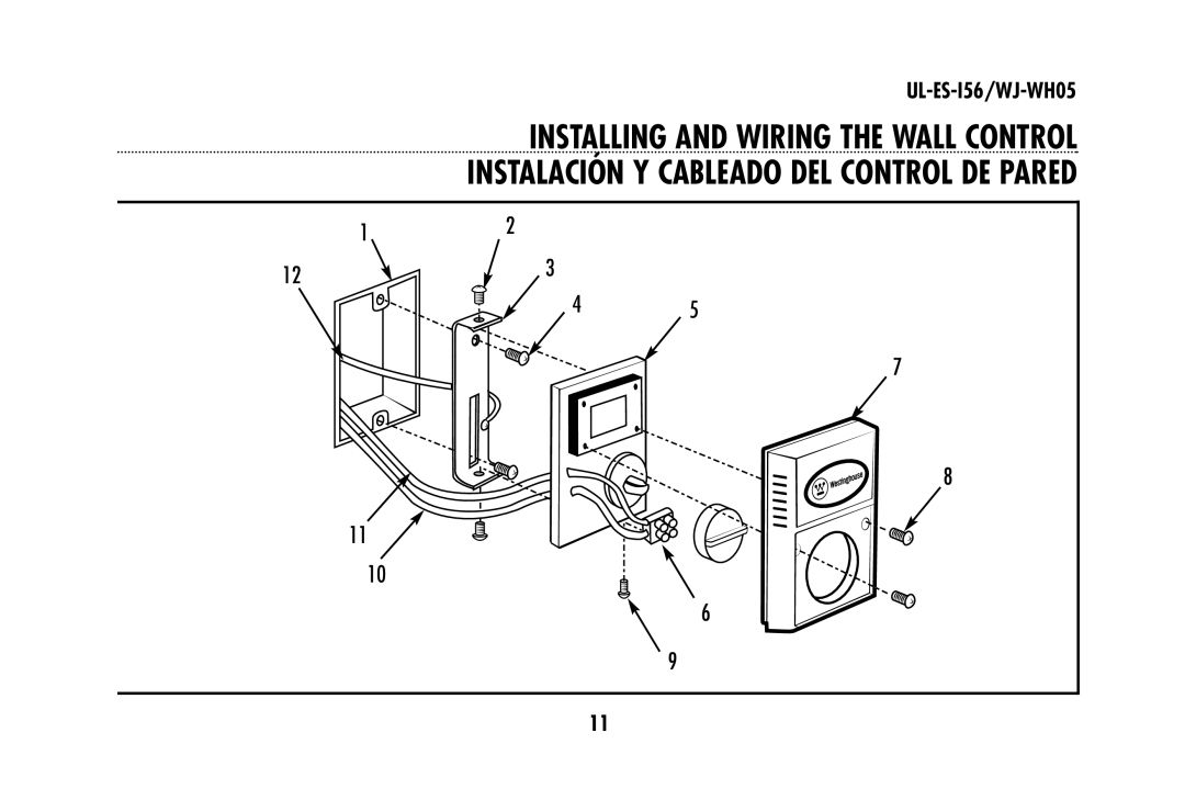 Westinghouse owner manual UL-ES-I56/WJ-WH05 