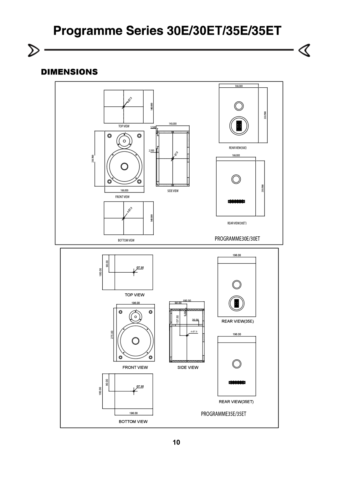 Wharfedale 35ET, 30ET manual 