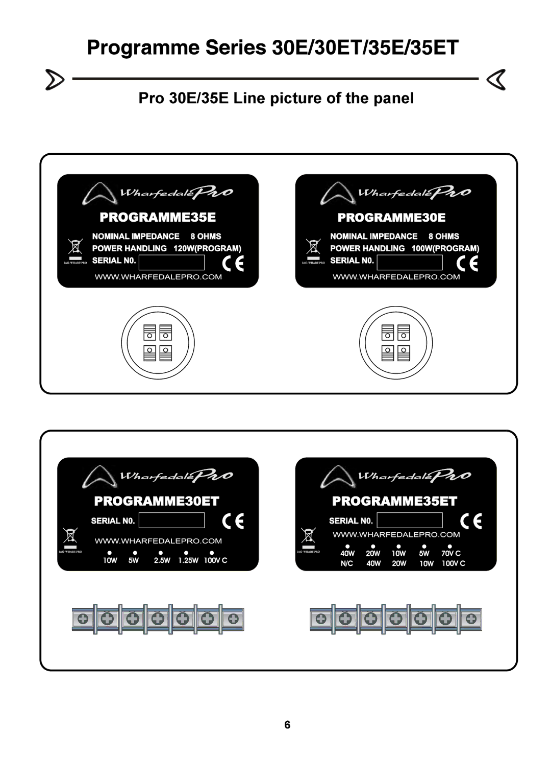 Wharfedale 35ET, 30ET manual 