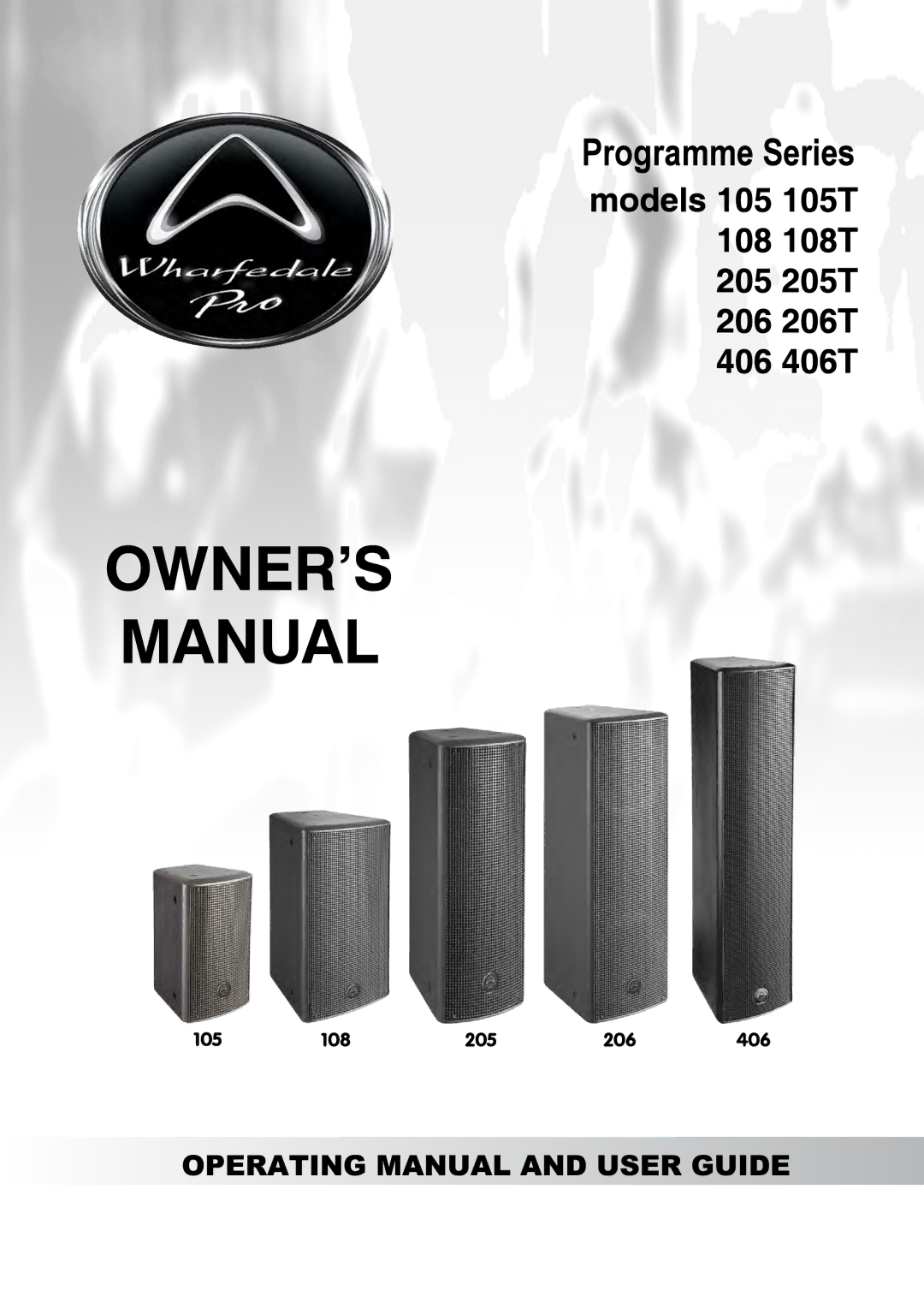 Wharfedale 205T, 406T, 105T, 206T, 108T manual 