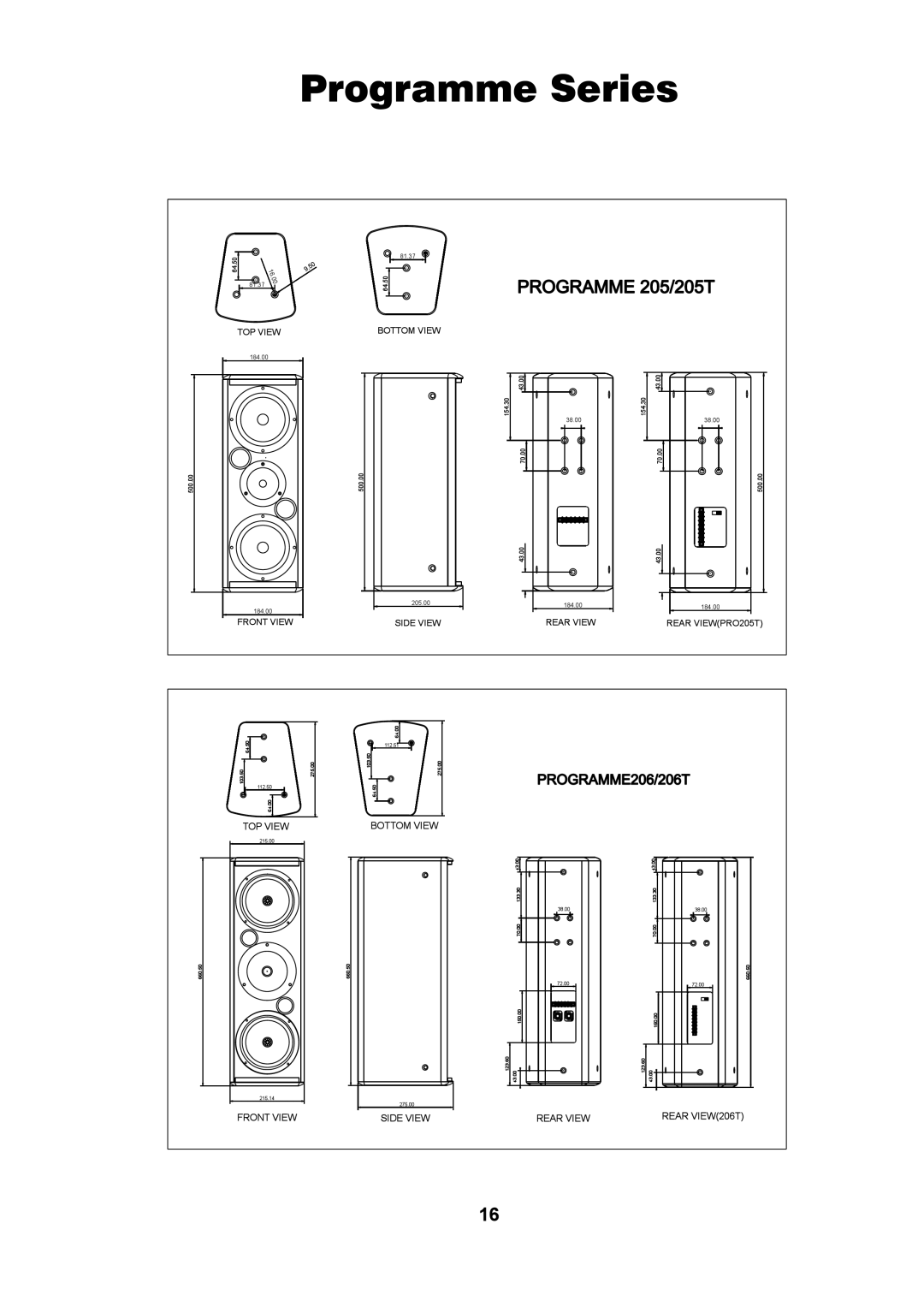 Wharfedale 206T, 406T, 205T, 105T, 108T manual 