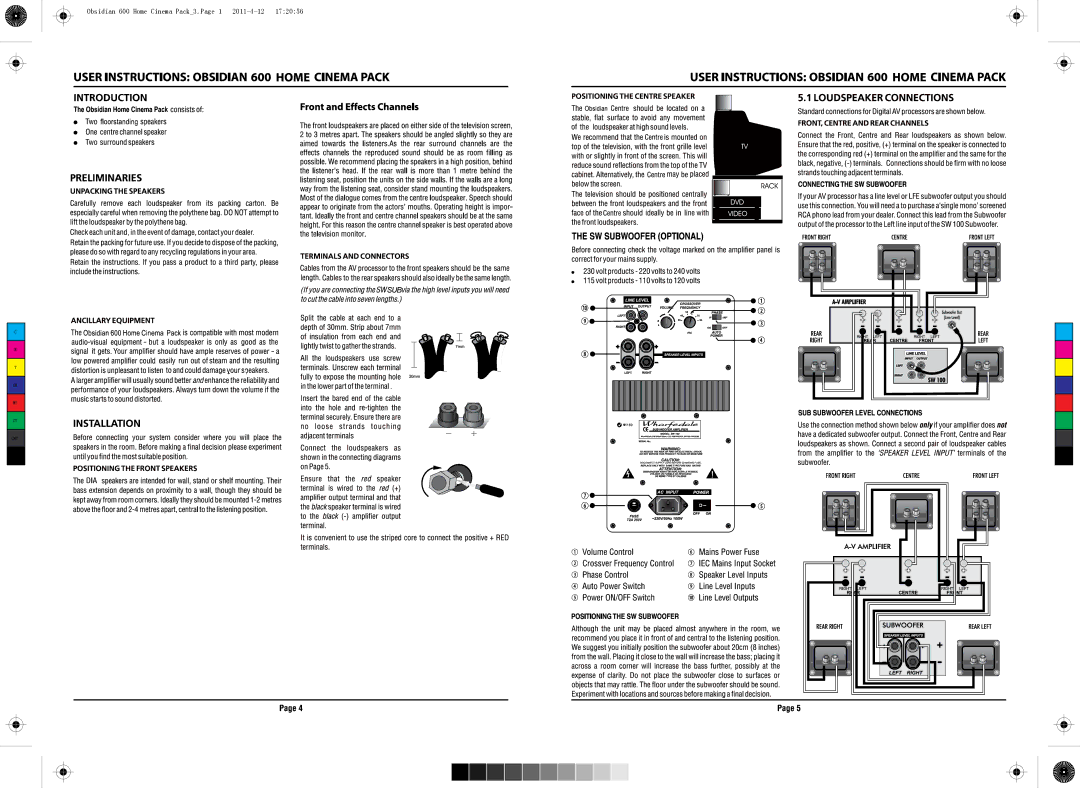 Wharfedale manual Obsidian 600 Home Cinema Pack3.Page 2011-4-12 172056 