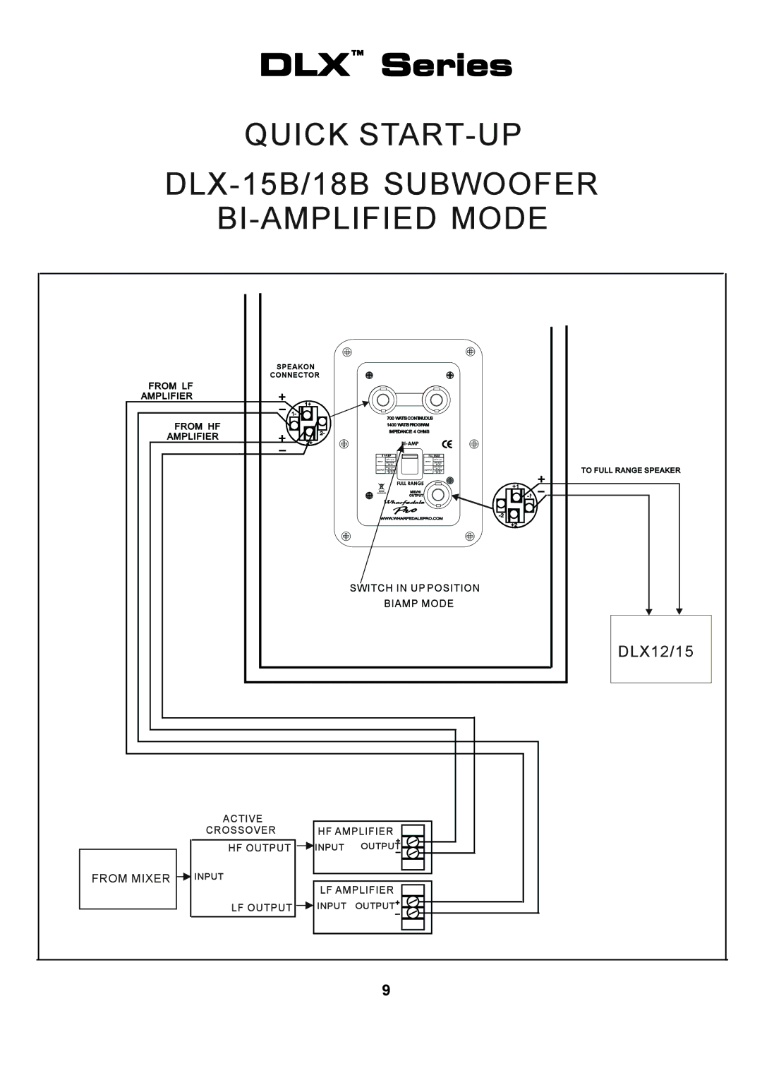 Wharfedale DLX 215, DLX 153, DLX 12M, DLX 15M, DLX 218B, DLX 18B, DLX 15B manual 