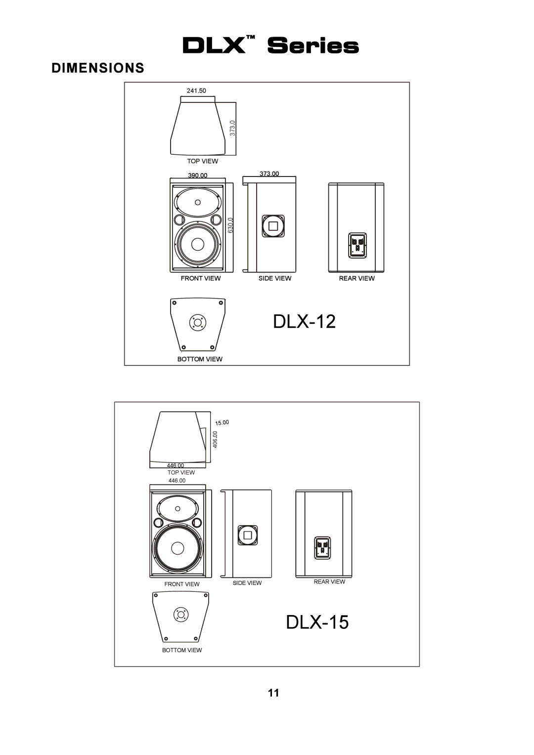 Wharfedale DLX 15M, DLX 215, DLX 153, DLX 12M, DLX 218B, DLX 18B, DLX 15B manual 