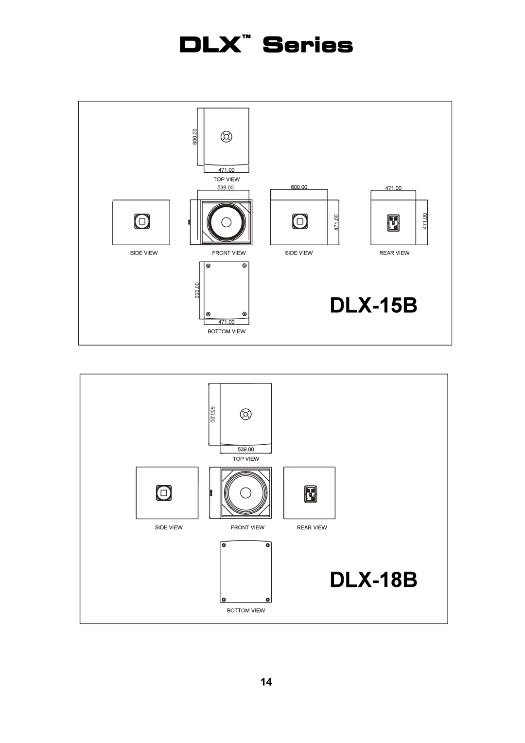 Wharfedale DLX 18B, DLX 215, DLX 153, DLX 12M, DLX 15M, DLX 218B, DLX 15B manual 