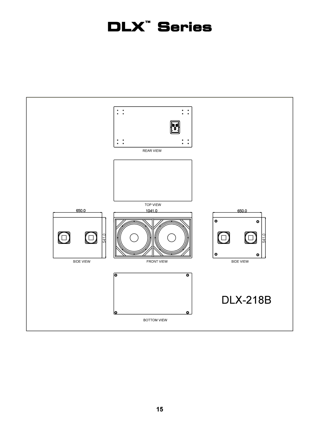 Wharfedale DLX 15B, DLX 215, DLX 153, DLX 12M, DLX 15M, DLX 218B, DLX 18B manual 