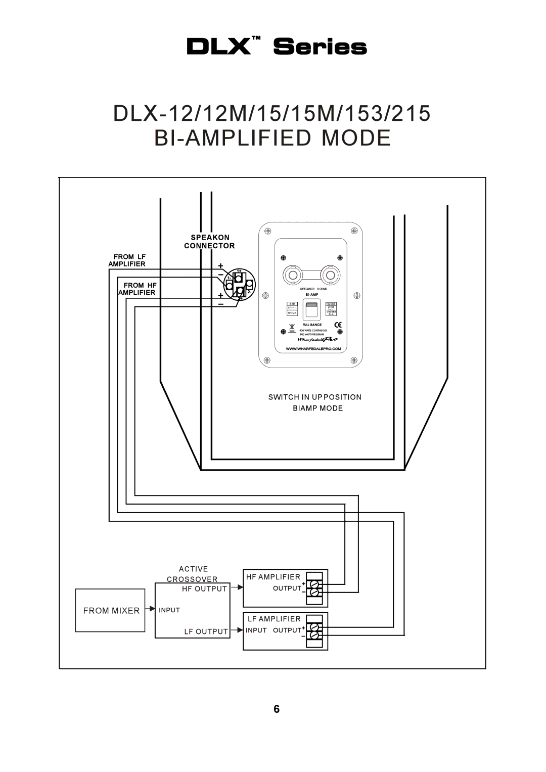 Wharfedale DLX 15B, DLX 215, DLX 153, DLX 12M, DLX 15M, DLX 218B, DLX 18B manual 