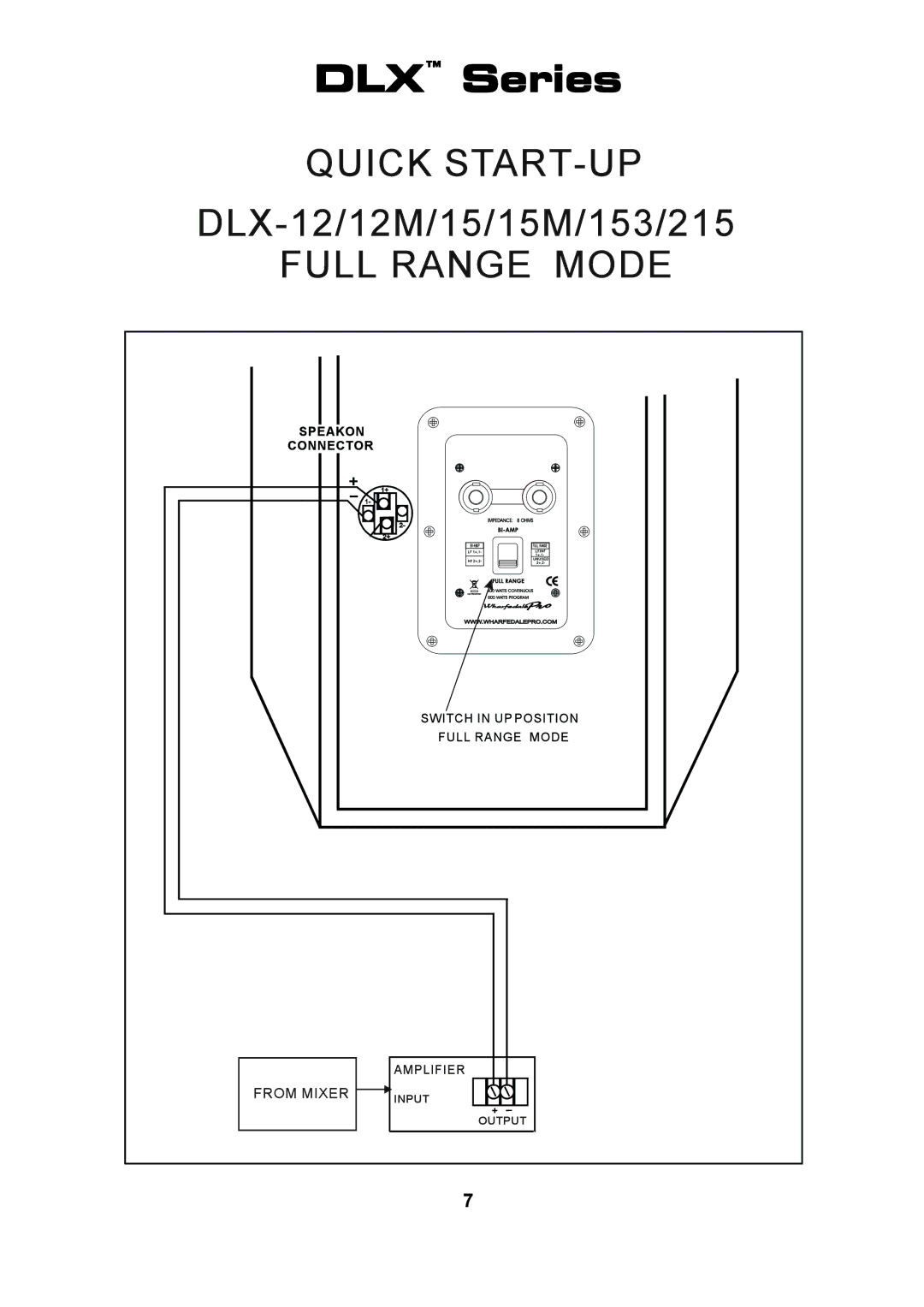 Wharfedale DLX 215, DLX 153, DLX 12M, DLX 15M, DLX 218B, DLX 18B, DLX 15B manual 