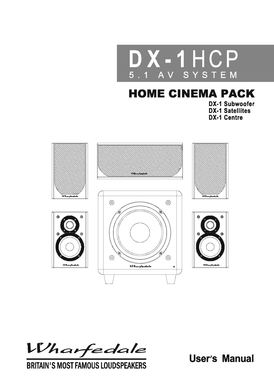 Wharfedale DX-1HCP manual 