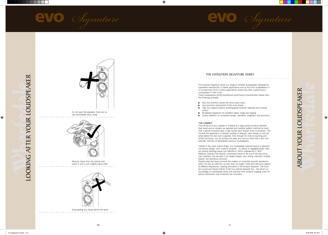 Wharfedale EVO 50, EVO 40, EVO 30, EVO 8, EVO 10 user manual Loudspeaker, After your, Evolution signature Series 