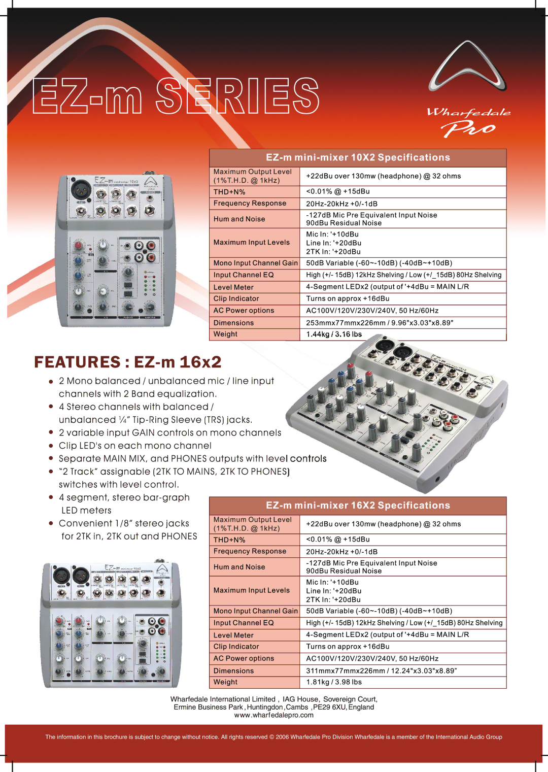 Wharfedale EZ-M Series manual 