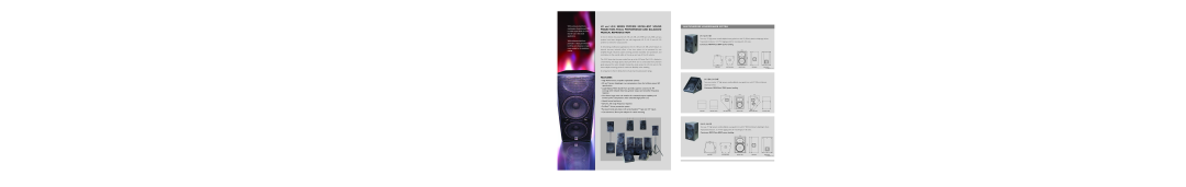 Wharfedale LX Series, LX-E Series dimensions Features, Multipurpose Loudspeaker System 
