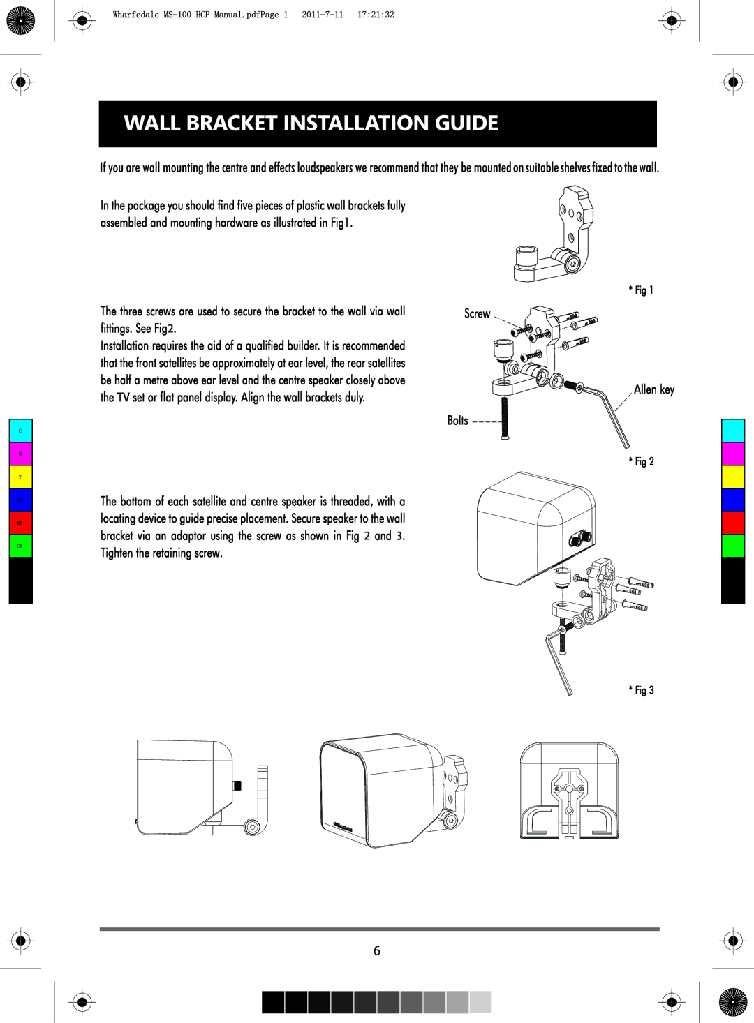 Wharfedale MS-100 HCP manual 