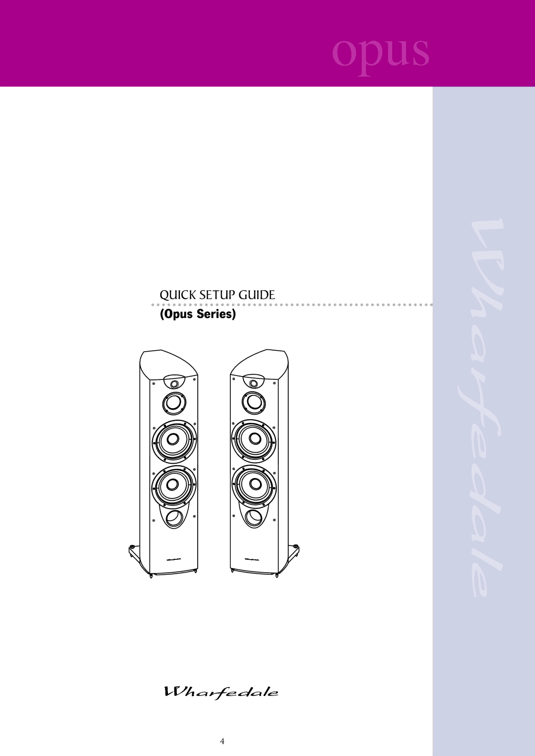 Wharfedale opus user manual Opus Series 