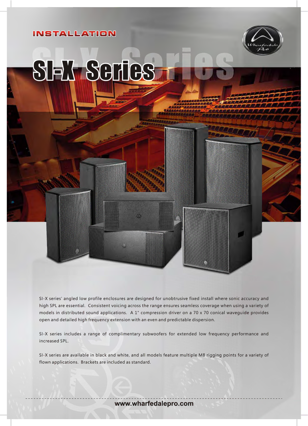 Wharfedale SI-X Series manual 