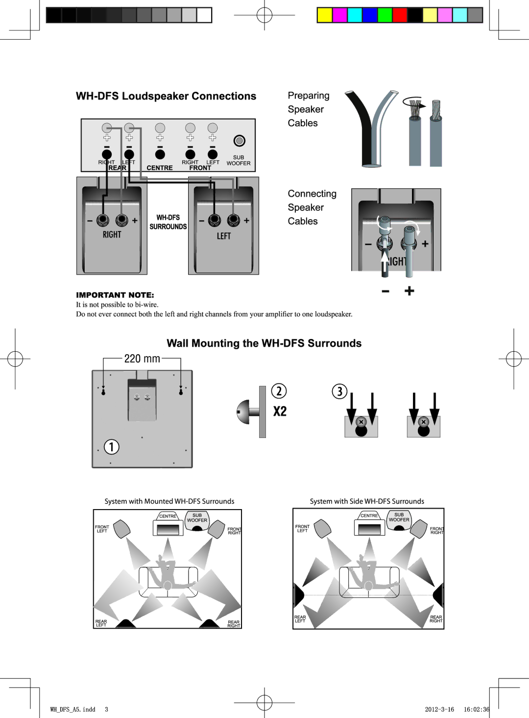 Wharfedale WH-DFS manual 