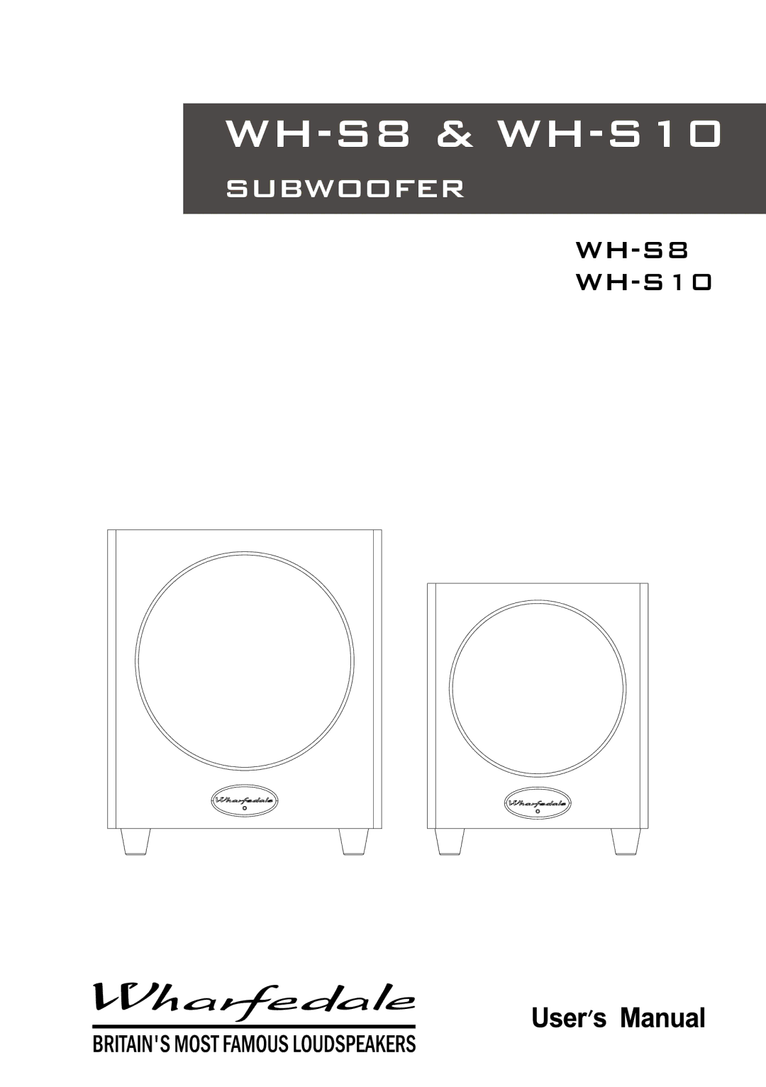 Wharfedale WH-S8 & WH-S10 manual 