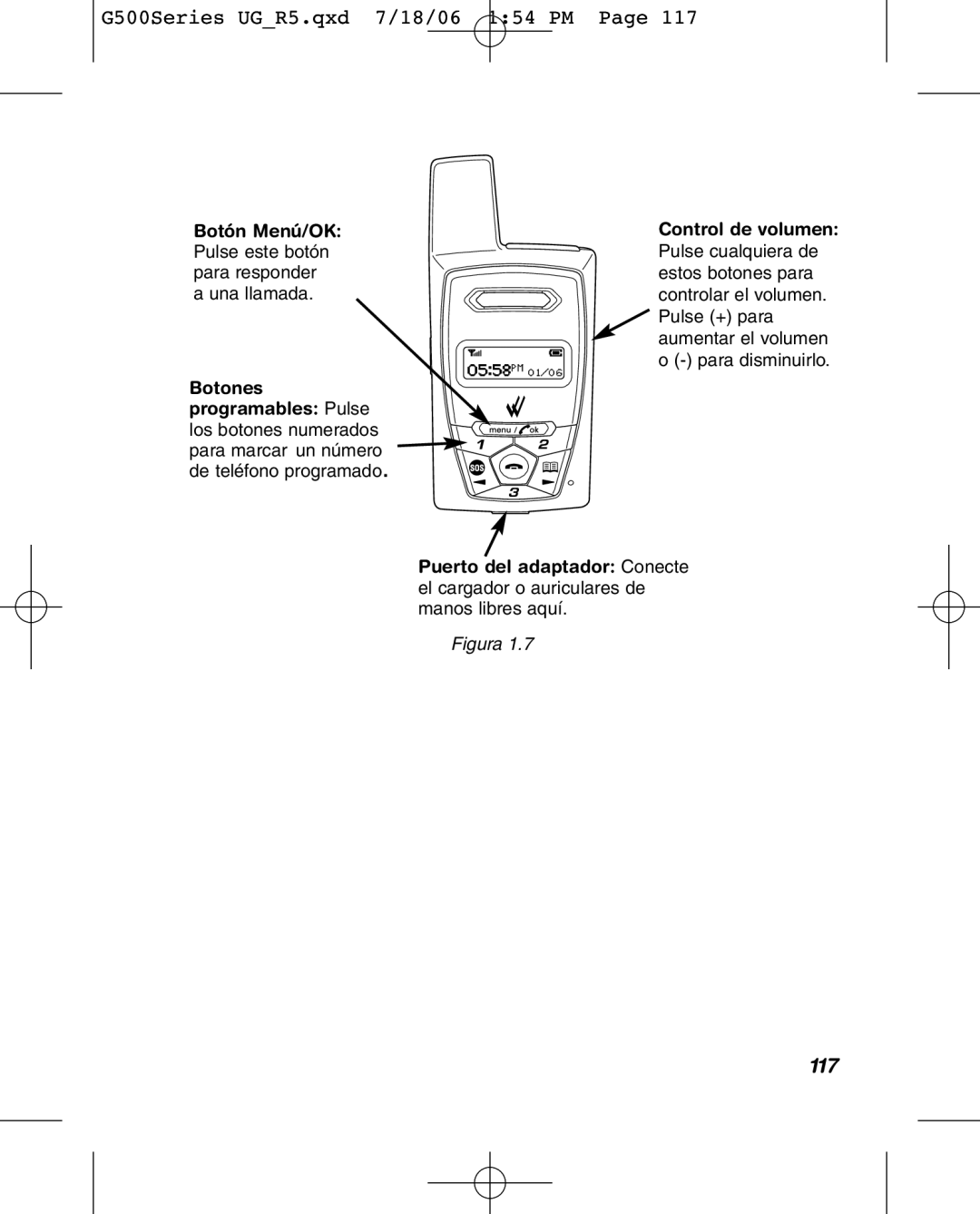 Wherify Wireless G550, G500 Series manual 117, Figura 