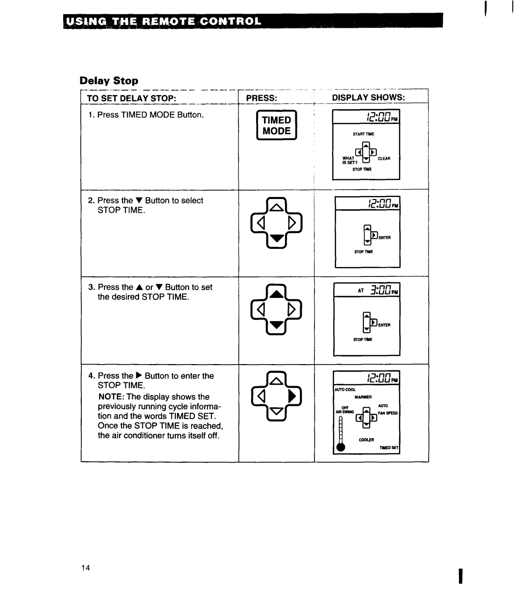 Whirlpool 1180435-A important safety instructions To SET Delay Stop, Stop Time 