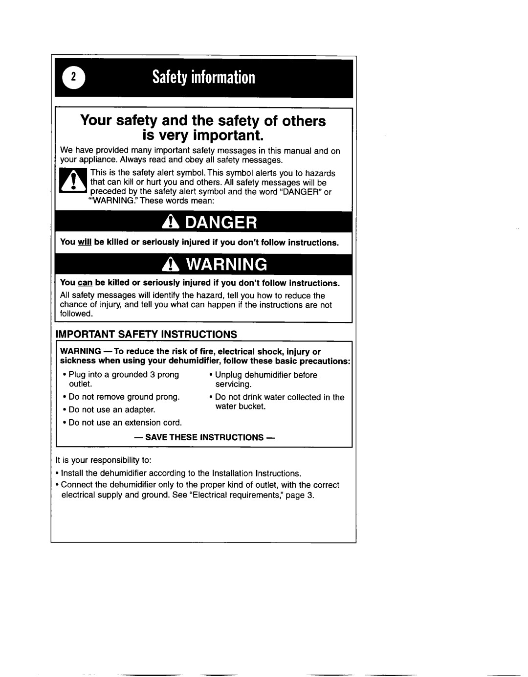 Whirlpool 1182182 manual Plug into a grounded 3 prong, Before, Bucket Do not Use 